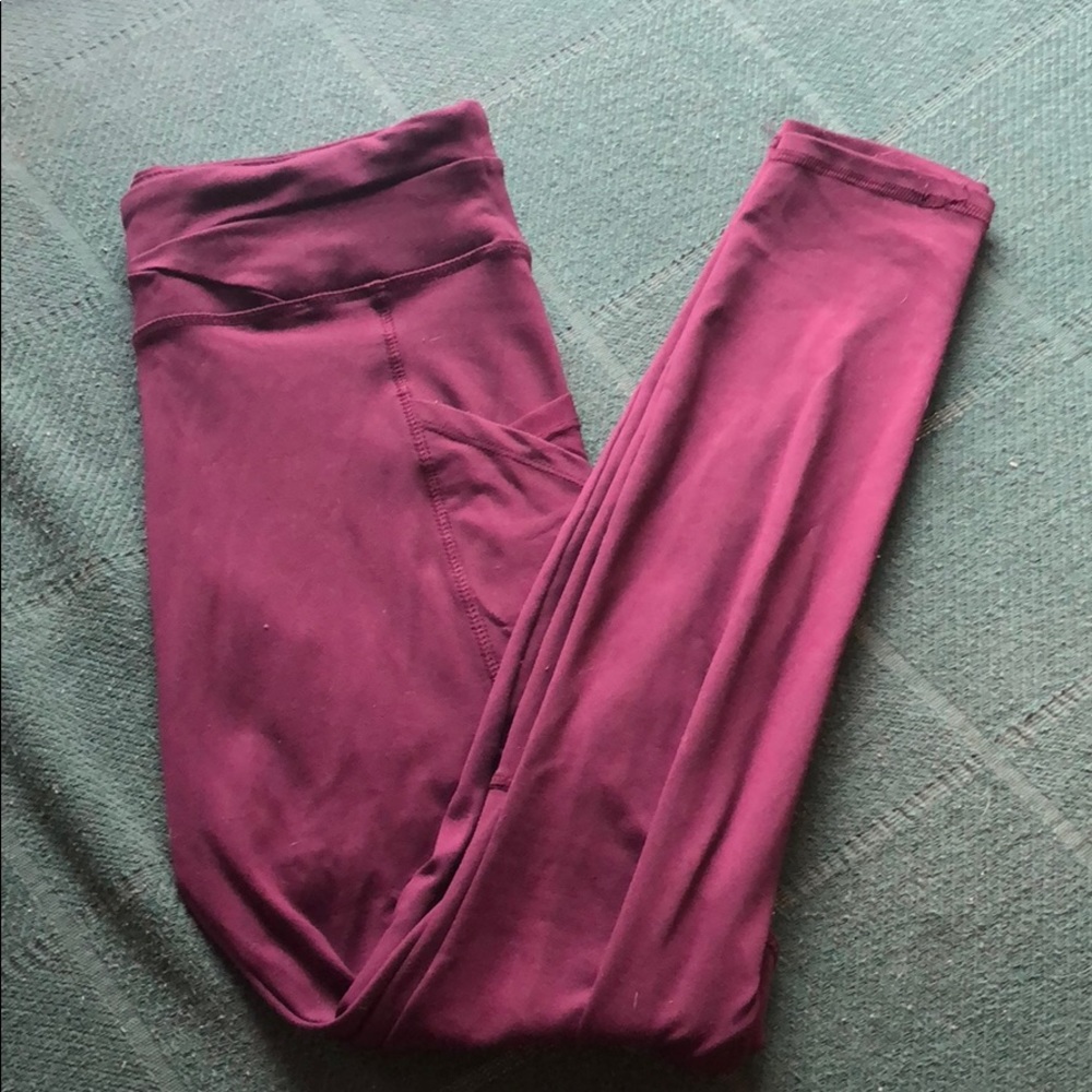 Forever 21 maroon leggings